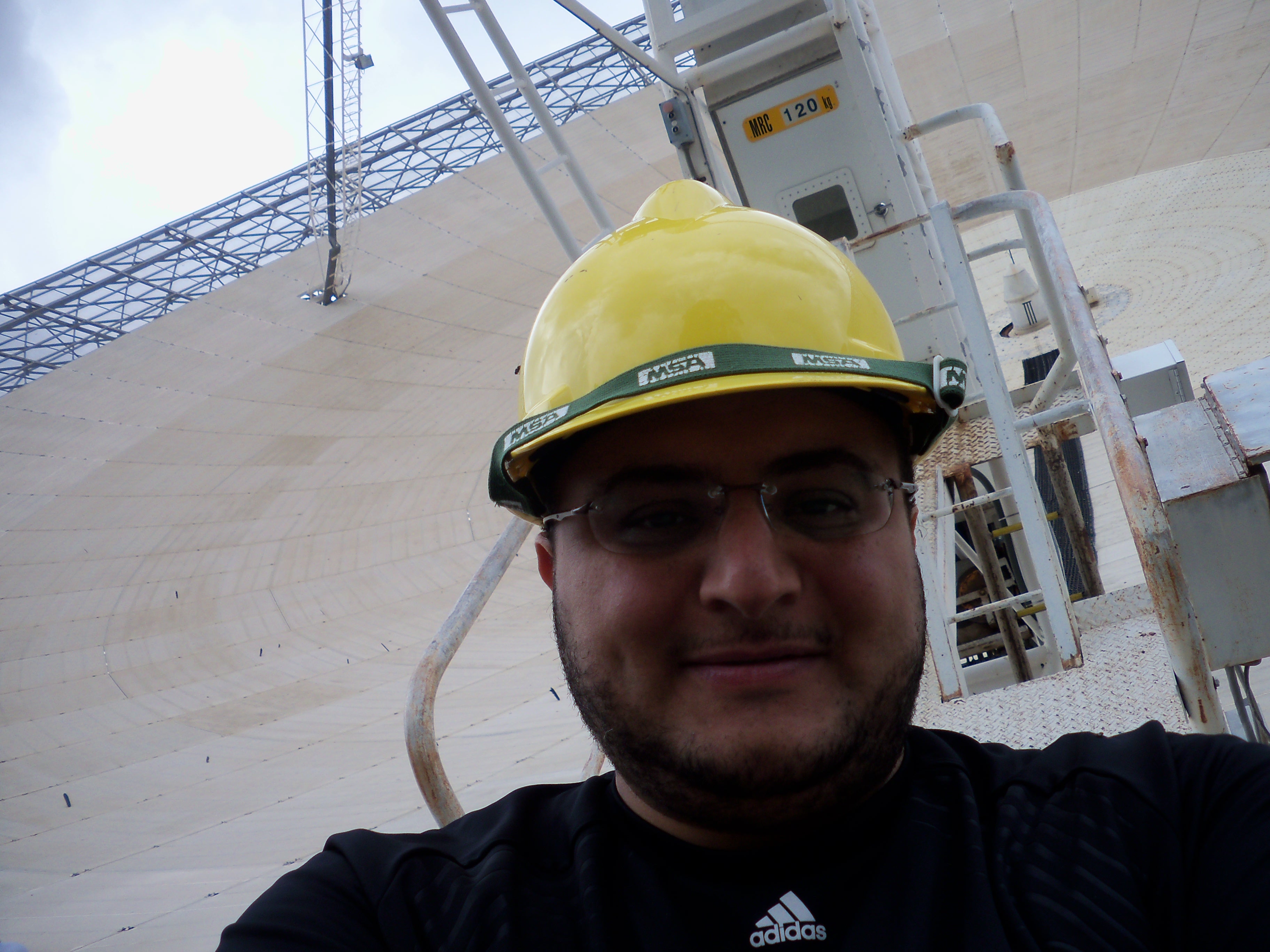 Dr. Aous A. Abdo on the Parkes telescope in Australia